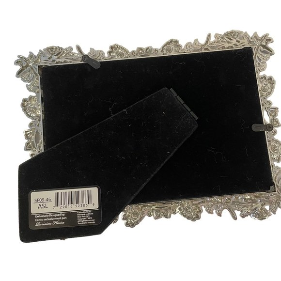 PARISIAN HOME Spring Awakening Filigree Floral Metal Picture Frame Standing 4x6 - Picture 12 of 14